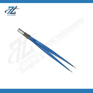 High Precision European Straight Bipolar Forceps 1.5mm Insulated Reusable Medical <b>Instrument</b> for <b>Neurosurgery</b> and ENT Surgery - Product Image 6