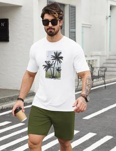 Conjunto de Camiseta y Pantalones Cortos Hawaianos para Hombre, Estilo Aloha Tropical, Dos Piezas, Casual, para Playa y Uso Diario - Product Image 3