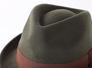 Chapeau Fedora 100% Laine Unisexe Gris Foncé avec Bande de Ruban Bordeaux Tenue Formelle ou Décontractée Taille Adulte 56-58CM - Product Image 5