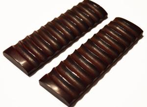 Genuine Hand Crafted Natural Buffalo Horn Knife Handle Scales Grip <b>Red</b> Impala Jigged Textured Horn Set Pair Handles <b>Material</b> - Product Image 2