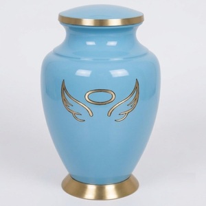 Elegant Angel Wings Cremation Urns Large White And Silver Funeral Vase Secure Threaded Lid Decorative <b>Memorial</b> <b>Keepsake</b> Urn - Product Image 3