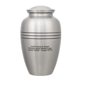 Urna de cremación de plata de la colección 3 Black Bend, precios baratos, urnas decorativas para adultos, recuerdo de cenizas funerarias conmemorativas, urna de cremación - Product Image 1