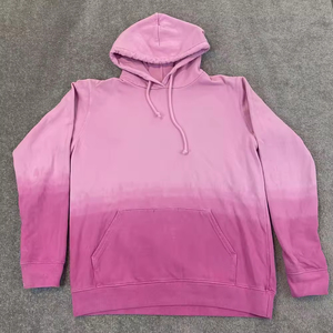 Sudaderas con Capucha Estilo Acid Wash, 100% Algodón, Transpirables, Ligeras, Colores Personalizados, Sudaderas Casuales para Hombre - Product Image 1