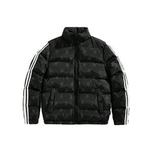 แจ็กเก็ตปลาปักเป้าลำลองลายแถบริบบิ้นสำหรับผู้ชายผู้หญิงแจ็คเก็ตผ้าไหมฤดูหนาวมีซิปสำหรับกิจกรรมกลางแจ้งอบอุ่น - Product Image 1