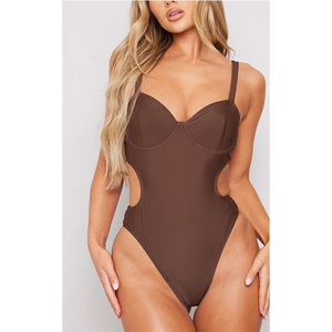 Maillot de bain une pièce uni pour femme, sexy, push-up, collection été, fabrication OEM & OCM - Product Image 3