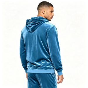 Men Soft <b>Velvet</b> Track Suit Wholesale Premium Velour Hoodie <b>Jogger</b> Pants Two Piece Luxury Outfit Stylish Modern Casual <b>Velvet</b> - Product Image 2