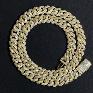 Cadena de Hip Hop con Diamantes de Moissanita de la Mejor Calidad, Contemporánea, para Hombres y Mujeres, Ideal para Fiestas y Eventos, Disponible al Mejor Precio - Product Image 1