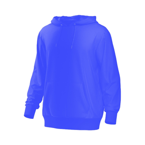 Sweat-shirts respirants personnalisés de couleur bleue pour hommes, vente directe d'usine, sweat-shirts de qualité supérieure pour homme, basiques en coton mélangé - Product Image 5