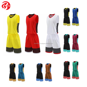 Ensemble d'uniformes de basketball pour hommes adultes de haute qualité, personnalisés, respirants, antibactériens, à séchage rapide, 100% polyester, pour l'entraînement sportif - Product Image 6