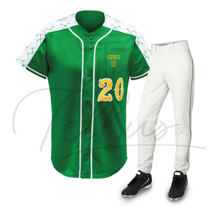 Good Quality Hot Selling Short Printed Baseball Uniforms 100% Polyester Custom Team Name Unisex Adult Breathable Plus Size - Product Image 2
