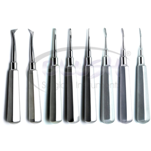 Juego de 8 Elevadores Dentales de Acero Inoxidable, Rectos y Curvos, para Extracción de Hueso y Tejido, Instrumento de Cirugía General de Alta Precisión - Product Image 1