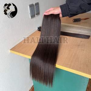 100% vietnamita Remy trama recta máquina Premium doble trama Hali Super doble dibujado tejido todos los colores extensiones de cabello humano - Product Image 2