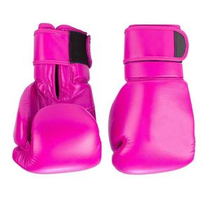 Gants de boxe en cuir rose à doigts entiers avec sangle de poignet personnalisable pour l'entraînement unisexe - Product Image 4