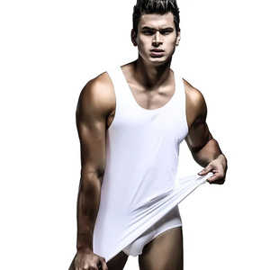 Customized Men's Summer Gym Fitness Clothing Quick Dry Tank Top Undershirt <b>Running</b> Bodybuilding Tight Vest - Product Image 2