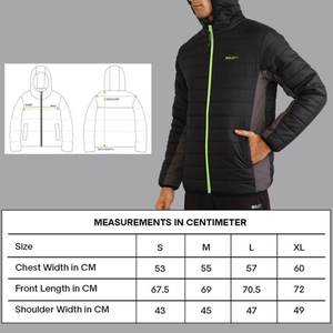 OEM Custom Men Plus Size Winter Quilted <b>Jacket</b> Waterproof Windbreaker Zipper Hoodie Embroidered Casual Snow Wear puffer hiking - Product Image 3