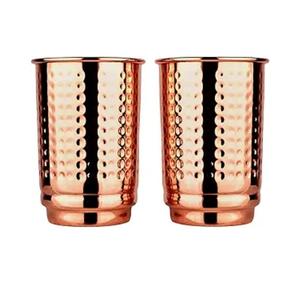 Ensemble de 8 tasses en cuivre Moscow Mule (16 oz) 100% cuivre pur |   Fabriqué à la main avec une finition martelée laquée et des bords arrondis lisses - Product Image 6