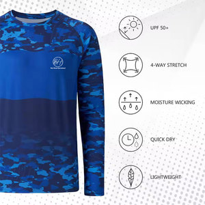 Camiseta de Pesca Hecha con el Mejor Material, Personaliza Tu Propio Diseño, 100% Poliéster, Nuevo Estilo, Transpirable, para Hombre - Product Image 3