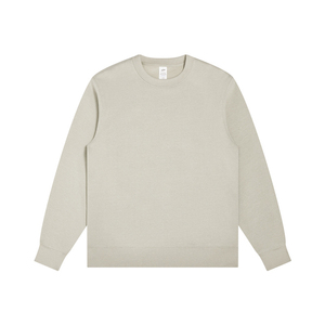 เสื้อสเวตเชิ้ตคอกลมผู้ชาย ทรงปกติ สีพื้น ผ้าถัก ซับในผ้าฝ้าย ป้องกันขนร่วง สไตล์มินิมอล เหมาะสำหรับใส่ในฤดูหนาว - Product Image 4