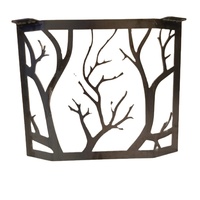 Pieds de table basse en acier à motif de branche pour meubles à bord vif ou conception personnalisée