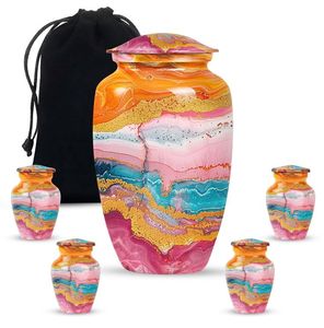 Urna Funeraria de Aluminio para Adultos, Contenedor de Almacenamiento de Cenizas para Conmemoración, Venta al Por Mayor - Product Image 3