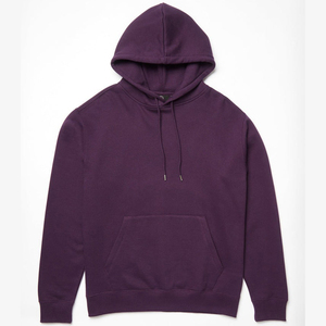 <b>Men</b> Hooded Pullover Sweatshirt Oversized Fit Solid Color <b>Fleece</b> Casual Wear for Autumn - Product Image 5