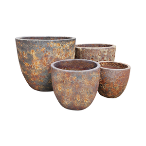 Best sellers rustic atlantis vintage glazed ceramic <b>flower</b> <b>pot</b> set & <b>clay</b> planters for growing center garden supplies decoration - Product Image 1