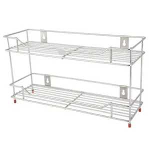 Escurridor de Platos de Hierro Blanco de 2 Niveles, Organizador de Almacenamiento de Platos y Tazones para Encimera de Cocina - Product Image 6
