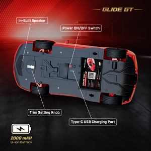 รถบังคับวิทยุ Mirana Glide GT ระดับงานอดิเรก สำหรับเด็กและผู้ใหญ่ ระดับเริ่มต้นถึงมืออาชีพ ควบคุมผ่านแอพ ความเร็วสูงสุด 25 กม./ชม. พร้อมใช้งานทั้งในร่มและกลางแจ้ง - Product Image 3