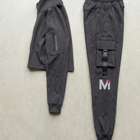 Ensemble de sport unisexe de compression pour la course et l'entraînement, coupe ajustée, haute performance, survêtement Maluza léger, respirant et à séchage rapide