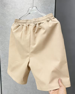 Men's Solid Digital Printed Polyester/Cotton <b>Lace</b> Board Shorts <b>Elastic</b> Waist Casual Swim Trunks Mid Rise Breathable - Product Image 2