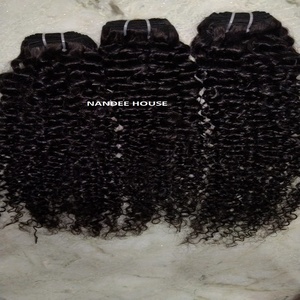 Cheveux humains indiens bruts pour le dropshipping, cuticules alignées, provenant d'un seul donneur, ondulés, bouclés birmans, ondulation naturelle, cheveux humains indiens bruts bouclés - Product Image 4
