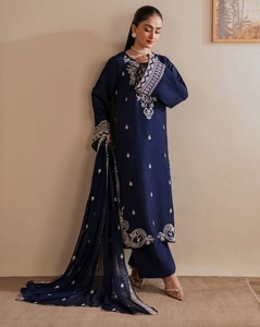 Salwar Kameez de haute qualité, style modeste et formel pour femme musulmane, toutes saisons, en soie, infroissable, séchage rapide, idéal pour mariage et Diwali - Product Image 5