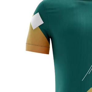 Maillot de football pour homme avec logo personnalisé, imprimé géométrique, sublimation, évacuation de l'humidité, manches courtes, coupe athlétique, toutes saisons, polyester - Product Image 3