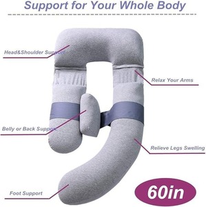 Almohada de Maternidad en Forma de U para Lactancia, Soporte Cómodo para la Espalda, Cojín de Lactancia para Dormir Durante el Embarazo - Product Image 2
