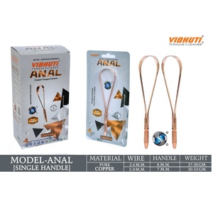 Limpiador de Lengua Manual de Cobre Puro Más Vendido para Eliminar Residuos de Lengua y Favorecer un Aliento Fresco, Disponible para la Venta - Product Image 1