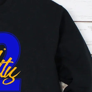 Sigma Rhoyalty Crewneck Sweatshirt <b>Black</b> Color Custom Graphic Printed Pullover Casual <b>Long</b> <b>Sleeve</b> Fleece <b>Top</b> Streetwear Fashion - Product Image 3