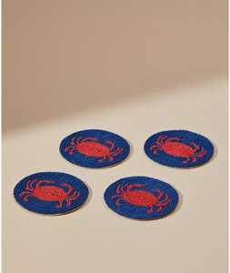 Reusable Handmade <b>Beaded</b> Cup <b>Coaster</b> Set for Dining Table Home Office and Cafes At Best Price - Product Image 1