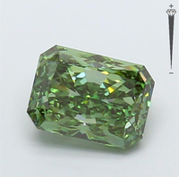 Diamant cultivé en laboratoire certifié IGI, 3,79 carats, taille Radiant, couleur vert vif fantaisie, clarté VVS2, CVD 728570699, ROYAL GEMS FOR Jewelry