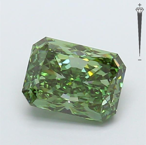 Diamante Cultivado en Laboratorio con Certificación IGI, Corte Radiante de 3.79 CT, Color Verde Intenso Fantasía, Claridad VVS2, CVD 728570699, ROYAL GEMS PARA Joyería - Product Image 1