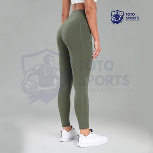 ซัพพลายเออร์ที่ดีที่สุด สินค้ามาใหม่ ราคาขายส่ง ผลิตภัณฑ์สวมใส่สบาย กระชับรูปร่าง เนื้อผ้านุ่ม ระบายอากาศได้ดี รับทำโลโก้ กางเกงเลกกิ้งผู้หญิง - Product Image 6