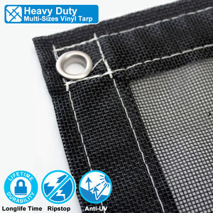 <span class=keywords><strong>Lona</strong></span> de malla de vinilo negro <span class=keywords><strong>Lona</strong></span> de malla recubierta de vinilo 50 Shade Lonas resistentes <span class=keywords><strong>Lona</strong></span> de borde de cuerda 40x40 Malla de vinilo <span class=keywords><strong>con</strong></span> <span class=keywords><strong>ojales</strong></span> - Product Image 1