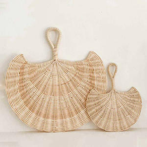 Elegante abanico de ratán multiusos para regalos de boda y decoración de paredes, suministro directo del productor. - Product Image 5