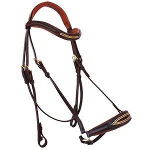 Brida anatómica al por mayor del fabricante, brazaletes acolchados suaves, cuero occidental, deportes de carreras, equitación para caballos ecuestres - Product Image 1