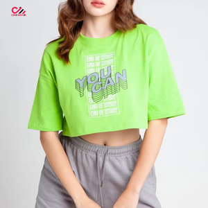 Camisetas Crop Top para Mujer con Estampado, Estilo Moderno, Precio de Mayoreo, Nueva Colección de Fábrica, Alta Calidad, el Mejor Artículo - Product Image 4