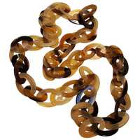 Collier en corne naturelle, bijoux en corne de buffle pour femmes, collier en corne de buffle tendance, best-seller, couleur ambre miel