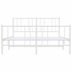 Base de Cama Doble de Acero Blanco, Rectangular, Metálica - Product Image 6