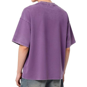 T-shirt à manches courtes pour hommes, personnalisé avec logo, effet délavé, séchage rapide et respirant, prix de gros - Product Image 4