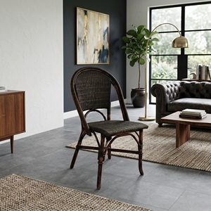Nouvelle Chaise de Salle à Manger Lagras Moderne et Minimaliste, en Rotin Synthétique Tressé Artisanal, Style Bistro Français, pour Intérieur et Extérieur, Décoration d'Intérieur Premium - Product Image 2