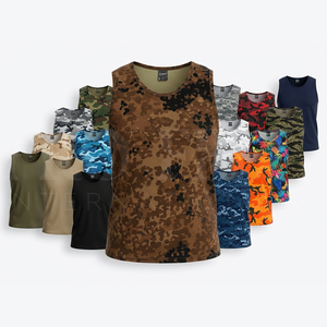 Nouveau design tendance, vente chaude, débardeur camouflage sans manches, décontracté, respirant, séchage rapide, veste d'été, vêtements de sport, t-shirts pour hommes - Product Image 1