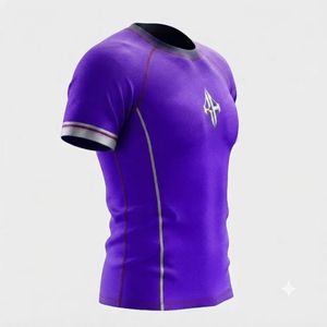 Nueva Camiseta Rash Guard de MMA para Adultos con Logotipo Blanco, Material Spandex/Poliéster, Impresión por Transferencia de Calor RIVIAN ATLANTIC - Product Image 5